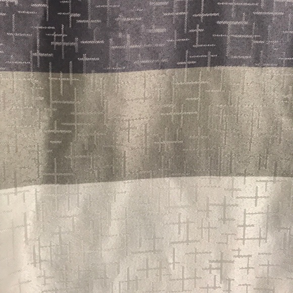 Striped Fabric Shower Curtain & Wash Cloth Set - Picture 4 of 7